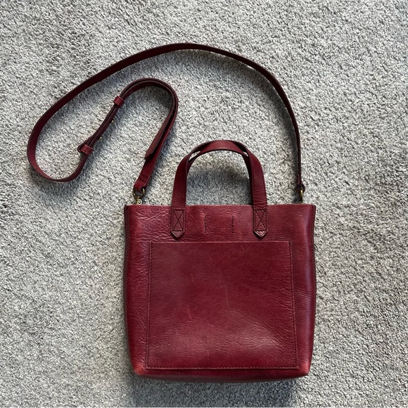 Madewell Handbags - ❤️ PRICE DROP Madewell Small Transport Crossbody Cabernet Burgundy Leather